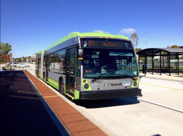 CTfastrak BRT bus